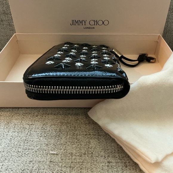 Jimmy Choo Filipa Star Studded Zip Around Wallet. - Picture 9 of 11